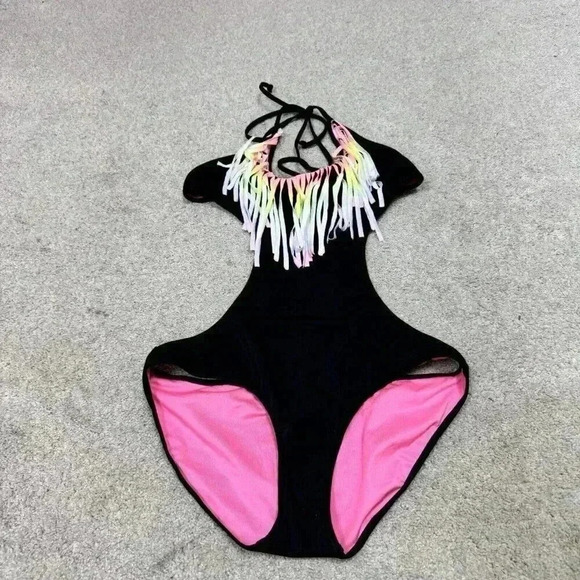 Victoria’s Secret PINK Swimsuit One Piece Black Size Small NWT - Picture 5 of 10